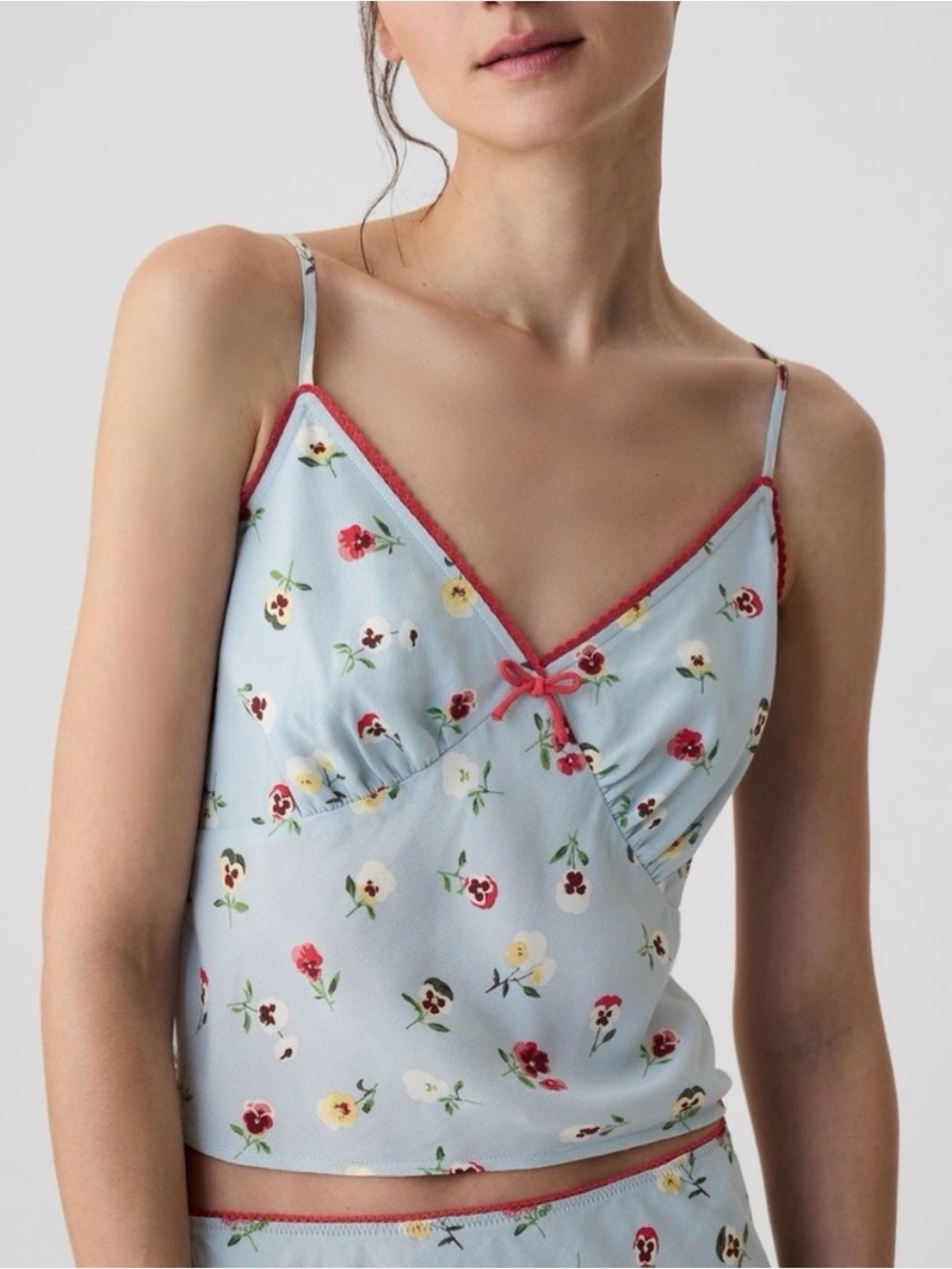 DOEN X Spring Blue floral TOP
